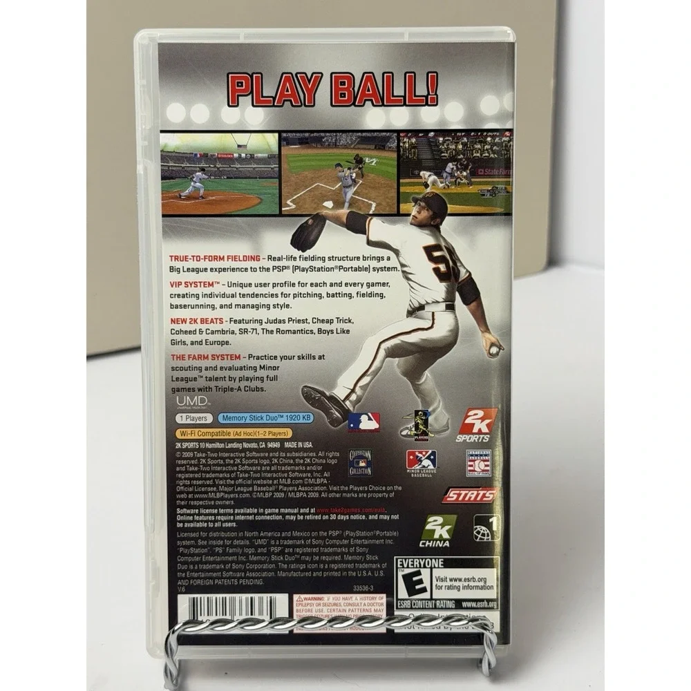 Major League Baseball 2K9 PLAYSTATION PORTABLE PSP Sports Complete With Manual